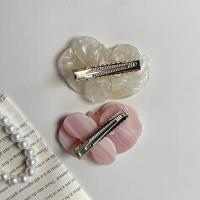 Horquilla de ácido acético con Clip lateral, Clip de pico de pato con flor de estilo coreano, Clip trasero de orquídea y mariposa, pasadores frescos para boda - details 8