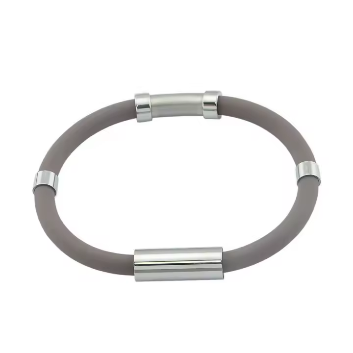 Pulsera antiestática para eliminar el cuerpo, correa de muñeca de eliminación estática negativa de anión, silicona impermeable - 1