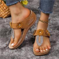 Zapatillas de tacón de cuña para mujer, zapatos informales de moda de verano, zapatilla - details 3