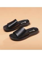 Sandalias de verano para hombre, zapatos de playa para exterior, zapatillas de hombre, chanclas de piel auténtica para estar en casa. - details 0