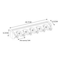 Soporte de plástico impermeable para fregona y escoba, gancho de almacenamiento para el hogar, adecuado para cocina y jardín - details 2
