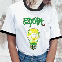 Camiseta de diseñador de manga para mujer, ropa de cómic de anime para niña, top de Estopa - details 5