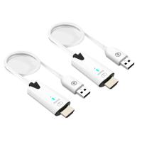 Cable extensor inalámbrico Compatible con HDMI, transmisor y receptor de Audio y Video, adaptador de pantalla para cámara y PC, 5G, 30M, blanco - details 0
