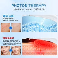 Masajeador eléctrico para dar forma a la cara en V, mascarilla para la barbilla, dispositivo de elevación facial ajustable para papada, masajeador facial de fototerapia rojo y azul, 6 modos - details 3