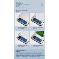 Báscula de cocina digital de alta precisión Funcional multiusos de acero inoxidable con pantalla LCD Ideal para hornear y cocinar Certificado CE - details 2