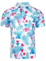 Polo de manga corta para hombre con estampado 3D de Hawaii, camiseta holgada de gran tamaño, top callejero genial, traje de verano - details 17