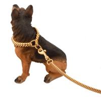 Collar dorado de Metal de acero inoxidable para perro, cadena de entrenamiento para perros grandes, decoración para todos los perros, 10E - details 3