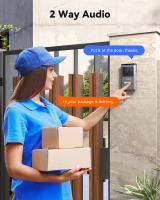 TMEZON-sistema de intercomunicación para timbre de puerta, videoportero de 2 cables, monitor de 7 pulgadas con timbre con cable, botón táctil, instantánea/grabación - details 5