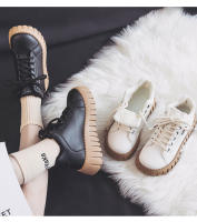 Pequeño zapato blanco chica estudiante único nuevo ins versión coreana alto top plataforma casual zapatos de mujer zapatos de au - details 3