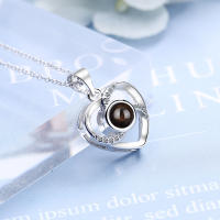 Collar Personalizado de Cobre con Colgante de Proyección 100 Lenguas Caja de Joyería en Forma de Manzana con Rosa Conservada Perfecto para el Día de la Madre - details 24