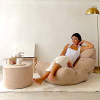 Sillón Puff Para Sala de Estar Sillón Puff Gigante Moderno Relleno Incluido - details 4