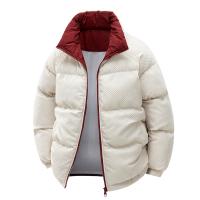 Chaqueta de Hombre Nueva a la Moda, Cortavientos, Gruesa, Abrigada para Invierno, Informal, Lisa, para Exteriores, Holgada, Cómoda, con Cuello Alto, Parka - details 1