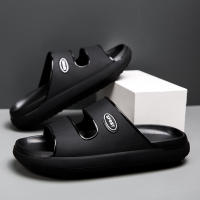2024 Night Glow Shit Feeling Suela gruesa de EVA para el hogar para hombres Una línea para uso externo con zapatillas antideslizantes - details 17