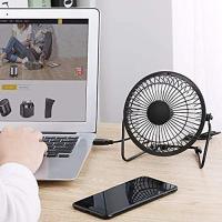 Ventilador silencioso de escritorio USB, Negro, Mini, portátil para Oficina o en casa - details 6