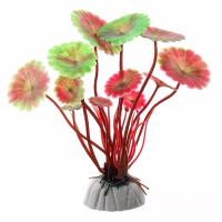 Plantas acuáticas de simulación, hierba de plástico Artificial roja, verde y púrpura, adorno de pecera, planta de agua, decoración de paisaje de Acuario, 1 unidad - details 3