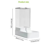 Alimentador Automático de Alta Capacidad Recipiente de Alimentos Transparente para Perros y Gatos - details 0