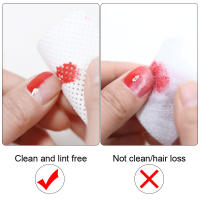 Limpiador de toallitas sin pelusa, almohadilla de papel, removedor de esmalte de uñas de Gel, pegamento de extensión de pestañas, herramienta de eliminación suave absorbente para herramienta de Arte de uñas - details 3