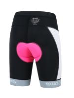 Pantalones cortos de ciclismo ONEO para mujer - Cintura alta, asiento absorbente de impactos, acolchado de silicona 3D, nailon/spandex transpirable, diseño de bloques de color para montar al aire libre, pantalones cortos de ciclista - details 1