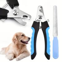 [Cortapelos profesional para perros] Cortaúñas profesional para perros de acero inoxidable con protector de seguridad |   Tijeras y recortadora para el cuidado de mascotas para perros medianos y grandes, incluye lima de uñas - details 2