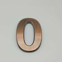 Placa de Puerta de Bronce Grande de 10cm Electroplastica Acrílico con Dibujo de Hilo - details 0