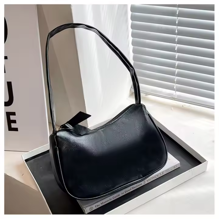 Nicho bolso texturizado popular para mujer 2025 primavera y verano nuevo estilo moderno simple y moderno bolso de un solo hombro bolso de axila - 1