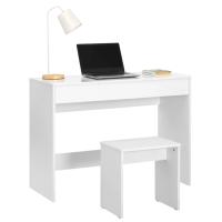 1 Juego de tocador con espejo de maquillaje y taburete, tocador plegable, escritorio, tocadores de dormitorio, mesita de noche - details 4