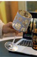 Copa de vino de alto valor, delicada uva romántica nórdica, copa de champán, revestimiento galvanizado - details 3