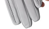 Guantes de piel de oveja para mujer, manoplas cortas de terciopelo fino para pantalla táctil, de cuero, de buena calidad, para invierno, 2226 - details 131