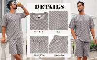 Conjunto Casual de Moda Verano 2025 para Hombres Camiseta con Manga Corta, Pantalones Cortos, Talla Grande - details 2