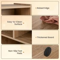 Estantería Infantil con 5 Compartimentos Abiertos, Librería para Juguetes y Libros de Niños, Armario Bajo con Patas Antideslizantes, Estante para Exhibición (111 x 30 x 61,5 cm, Natural) - details 34