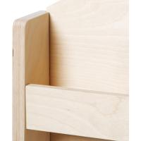 Estantes de 3 alturas en madera natural |   Colocación frontal de los libros |   ahorro de espacio |   Hecho en Italia (Madera Natural, Oso de peluche) - details 6