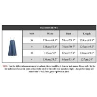 OUWU- Vestido Midi Plisado Con Espalda Descubierta Azul Vaquero A La Moda Para Mujer, Vestidos Elegantes Vintage Con Tirantes Finos Y Cuello Cuadrado Para Mujer - details 0