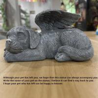 Estatua de Resina de Dios Angel Escultura de Perro y Gato para Jardín Tomba de Cachorro - details 6
