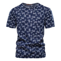 Novedad de verano, camiseta estampada, camisa de fondo para hombre con cuello redondo a la moda, top informal para hombre - details 6