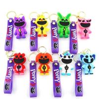 LLavero de juego de Critters sonrientes para hombres y mujeres, llavero colgante de mochila, dibujos animados, rayuela, Catnap, Bearhug, regalo para niños - details 0