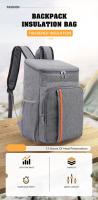 Mochila térmica de gran capacidad, bolsa de hombro de 20L, impermeable, para viaje al aire libre, nevera, Picnic - details 0