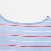 Camisa a rayas de popelina estilo dulce con cuello en V holgado 2025 decorada con lazo, novedades de verano, ropa de mujer - details 6