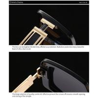Toyear-gafas de sol cuadradas de diseñador de marca de lujo para mujer y hombre, gafas de sol Vintage con montura grande, gafas de viaje para conducir, tonos ins, UV400 - details 19