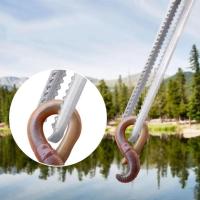 Pinzas multifunción de acero inoxidable con mango rojo, mandíbula dentada antideslizante, abrazadera de dientes antideslizante, plástico Extra largo - details 11