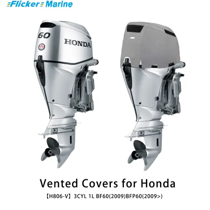 Cubiertas de ventilación personalizadas Flickermarine para motores fueraborda Honda 60hp BF60(2009)BFP60(2009) - 1
