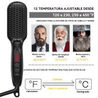 2025 Nuevo Peine Alisador Peine de Aire Caliente Peine para el Cabello de los Hombres Cuidado Personal Peine para Peinar la Barba de los Hombres - details 9