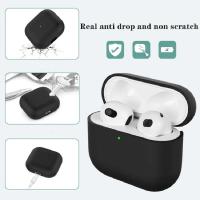 Funda protectora de silicona líquida AirPods 3, carcasa suave de color sólido para auriculares de tercera generación - details 0