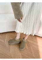 Nuevo invierno de lana-cuero zapatos de algodón de aumento integrados botas de cuero genuino botas de nieve cálidas y esponjosas - details 3