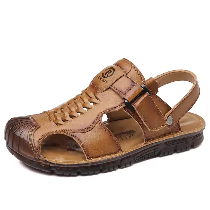 Sandalias para hombre, casuales, transpirables, zapatos de playa, de doble uso, resistentes al desgaste, antideslizantes - 1