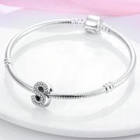 Series de Encantos de Plata Esterlina S925 Letras de Alfabeto Ajuste para Pulsera y Brazalete de 3mm Joyería Fina de Cumpleaños para Mujeres - details 18