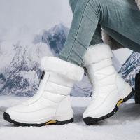 Botas de nieve para mujer, zapatos cálidos de invierno a la moda, botas martin cortas para exteriores - details 8