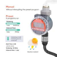 Temporizador de válvula de bola Solar, controlador de grifo de sincronización automática para jardín, grifo de riego, resistente al agua, alimentado por batería - details 3