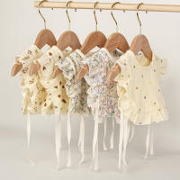 Bib De Bebé De Algodón 100% Con Encaje Retro Y Volante 4 Capas Impermeable Para Niños Y Niñas Estilo Vintage Con Patrón Floral - details 6