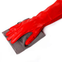 Herramientas Limpieza roja Lavado Lavar platos Guantes para el hogar Guantes de látex Cocina Manga larga - details 7