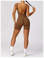 Mono de Yoga sin Costuras ni Espalda Conjunto Deportivo para Mujeres Material de Nylon - details 3
